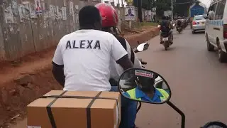 ALEXA in Kampala, Uganda: which has only motorcycles, not cars: This is it