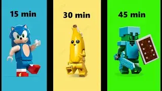 lego stop motion in 15 , 30 , 45 min