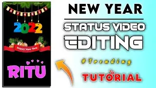 Happy new year 2022 name art status editing || name art video editing || happy new year Editing