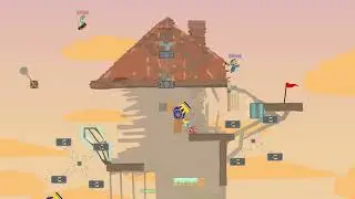 Ultimate Chicken Horse - Playing with 3 online Players