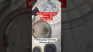 Mesin Cuci 2 tabung Bocor....wajib Ganti yang Baru karet / gearbox