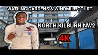 NORTH KILBURN..WATLING GARDENS & WINDMILL COURT NW2 || LONDON HOODS IN 4K
