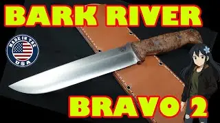 Ножи BARK RIVER Bravo 2 с большим фиксированным лезвием (CPM-3V) из натурального клена с красным ...