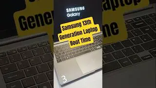Samsung Galaxy 13th Gen Laptop: Boot Time Test #shorts #samsung #laptop #boottime #test