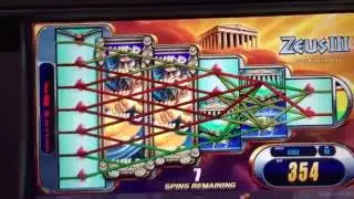 Zeus III Slot Machine ** Multi Bonus** Nice Win