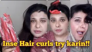 Cold hair curls with rods By beautifully blessed