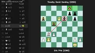 الفرنسي-التفريعة-الكلاسيكية: Eric Prie (2360) vs Timothy David Harding (2250)