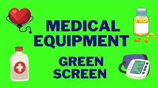 MEDICAL EQUIPMENTS IN GREEN SCREEN BACKGROUND|COPYRIGHT FREE CONTENT