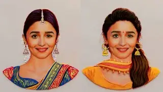 Alia Bhatt Journey of Bollywood |  Kalakar Sanu Art #Shorts  #ytshortsindia
