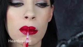 -Huda Beauty Liquid Matte Lipstick | FULL COLLECTION Swatch & Review-Heart breaker
