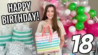 Gabrielle's 18th BIRTHDAY Morning OPENING PRESENTS!