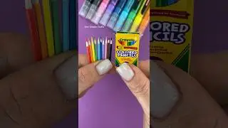 DIY miniature Crayola Colored pencils #diy #miniature #crafts