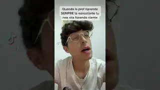 La #prof ce l&rsquo;ha con me! #scuola #compagnidiclasse #lol #viral #fun #virale #act #comic #comedy
