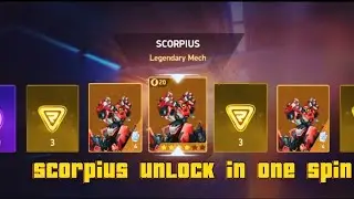 Scorpius unlock in one spin #mecharena#gaming##crazyluck