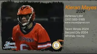 Kieran Mayes - Team Illinois 2024 - Defense/LSM, Second City 2024 (Whitney Young)