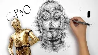 Star Wars, C-3PO scribbe draw