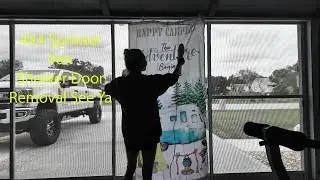4x4 camper Van Shower Door Removal