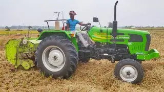 Indo Farm 3048 Di + Kartar Baler | Baling Hay | Indo Farm Tractor price mileage and specifications