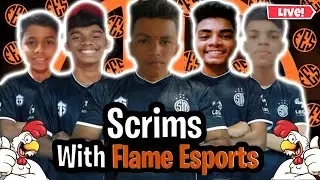 SCRIMS GAMEPLAY WITH TEAM FLAME!!🧡🔥| FeSxAimGodOP IS LIVE!!
