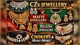 Latest designer czs || matte || beads jewellery 