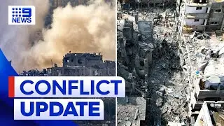 Latest developments in the ongoing Israel-Hamas war | 9 News Australia