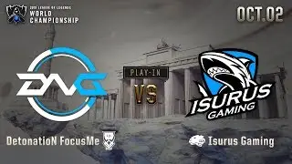 DFM vs ISG | Play in stage day1 H/L 10.02 | 2019 Worlds Championship