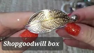 Распаковка еще одного 5-фунтового аукциона ShopGoodwill.com. Серебряные и золотые украшения в лоте.