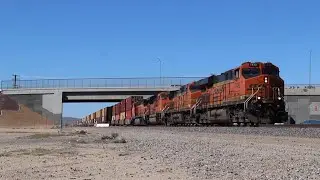 Trains Compilationm 186 BNSF & UP Freigtht Trains Running the Subs Cajon Needles