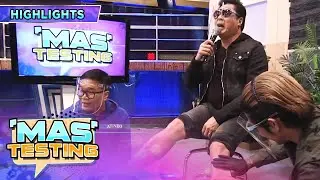 Randy gets his legs waxed | It's Showtime Mas Testing