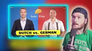 American Reacts to Dutch vs  German | How Similar Are Dutch and German Words