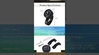 Elegant Clock for a Bike Handle. See the time at a glance while you ride your bike.