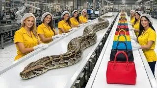 Inside the Snake Skin Bag Factory | Luxury Handbag Making Process | How Exotic Bags Are Made