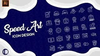 Speed Art Design #2 | Online Education Icon with Adobe Illustrator