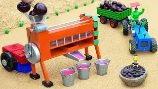 Diy tractor making mini grape juice machine | DIY technology agricultural machine @COACreator
