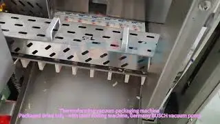 Thermoforming vacuum packaging machine Packaged dried tofu
