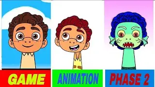 Sprunki OC: Luca (From Pixar Luca) | Game vs Animation vs Phase #