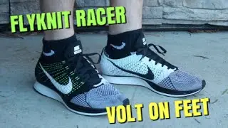 Nike Flyknit Racer Volt ON FEET!