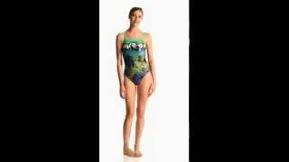 Waterpro Pandamonium Thin Strap One Piece Swimsuit | SwimOutlet.com