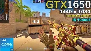 Counter-Strike 2 | GTX 1650 4GB + i5-10400F | 1440 x 1080 | 4:3