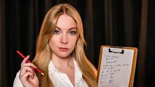ASMR Personality Analysis 🧠 Questions & Instructions To Follow, Psychology Test Roleplay for Sleep
