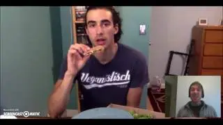 Randy reacts as a vegan (POWSIMIAN) rages about pizza cheese - Mukbang