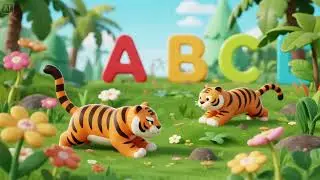 🌿 Alphabet Jungle Adventure with the ABC Tiger 🐯 | Learn Letters & Sounds for Kids