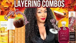 Layering Combos To Transition To Fall | Gourmand, Boozy, & Fruity Florals ! Perfumes & Body Mists