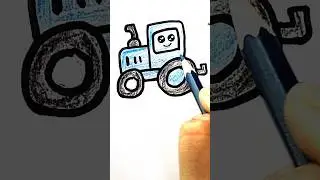 How to Draw and Colour a Tractor Farm Vehicle
