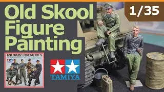 Рисунок старой школы &mdash; танковый экипаж Tamiya на отдыхе
