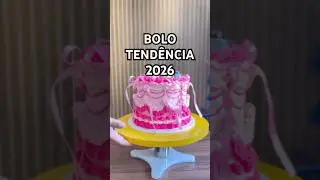 Bolo Tend&ecirc;ncia 2026, Cute Core Cake com Escultura 3D #shortsyoutube #cake #bolo #confeitaria #shorts