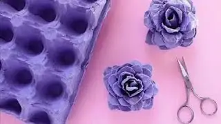 Egg Tray Flowers, Bouquets - No Glue - Step By Step DIY | egg tray uses | egg tray craft