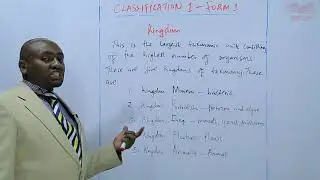 KCSE BIO FORM 2 CLASSIFICATION 1