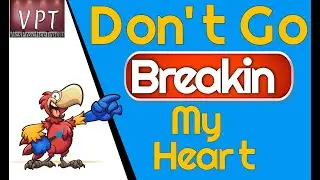 Don't Go Breaking My Heart, backing track,  rock, play along