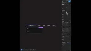 Tinkering new menu bar component in Figma 